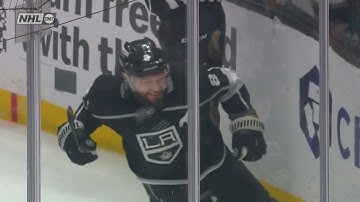 Phillip Danault drops the pass to the trailing Drew Doughty who finishes with a wrist-shot.