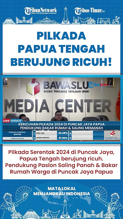 SHORT | Pilkada di Puncak Jaya Ricuh, Pendukung Paslon Saling Panah dan Bakar Rumah Warga