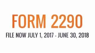 New HVUT Form 2290 Tax Period