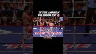 The LETHAL COMBINATION that ended the fight 🎯#mannypacquiao #pacquiao #boxing #shorts #boxer
