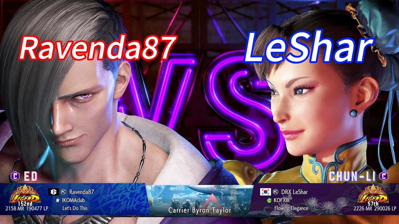 Leshar Controller SF6💥Ravenda87(ED) vs LeShar(CHUN-LI)💥Street Fighter 6 Ranked Matches ...