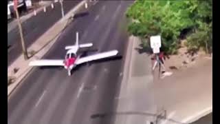 Small plane makes emergency landing on Main Street in Mesa after engine failure