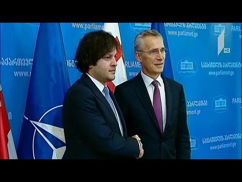 იენს სტოლტენბერგი ირაკლი კობახიძეს ხვდება