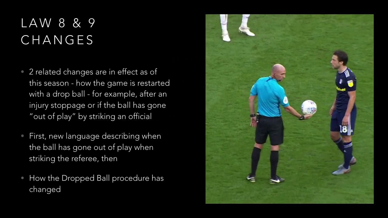 Changes To Laws 8 And 9 Ball In And Out Of Play And Dropped Ball 
