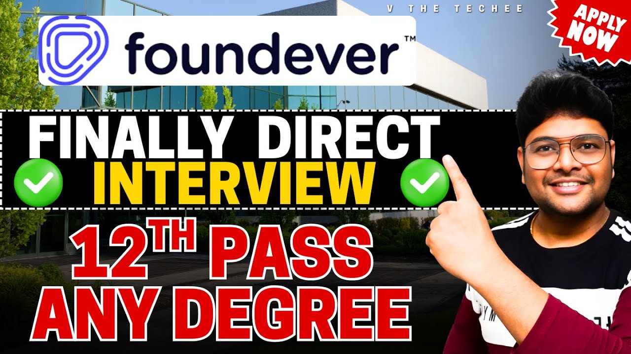 👌Foundever Direct Interview | 12th Pass to Any Degree | No Coding Job | Latest Jobs in Telugu
