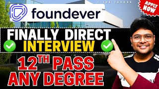 👌Foundever Direct Interview | 12th Pass to Any Degree | No Coding Job | Latest Jobs in Telugu