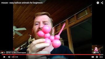 mouse - easy balloon animals for beginners