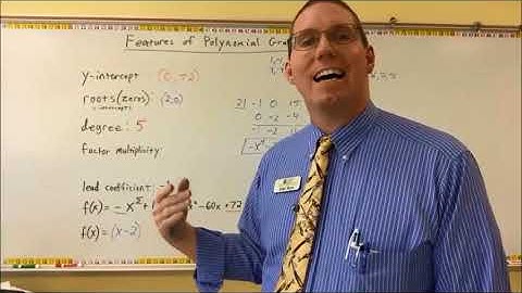 Polynomials - Features for Graphing Part 2 - Mr. Ryan