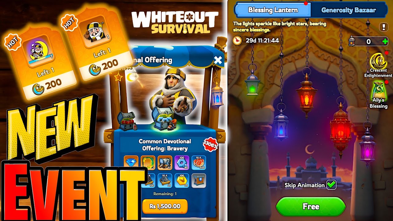 Whiteout Survival • OMG!! New Event?? New Emotes?? lantern blessings ...