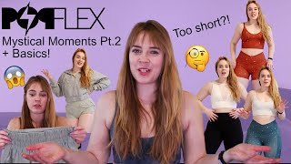 POPFLEX Mystical Moments Pt 2   Basics II Collection Review and Try On | Shorts and New Sports Bras