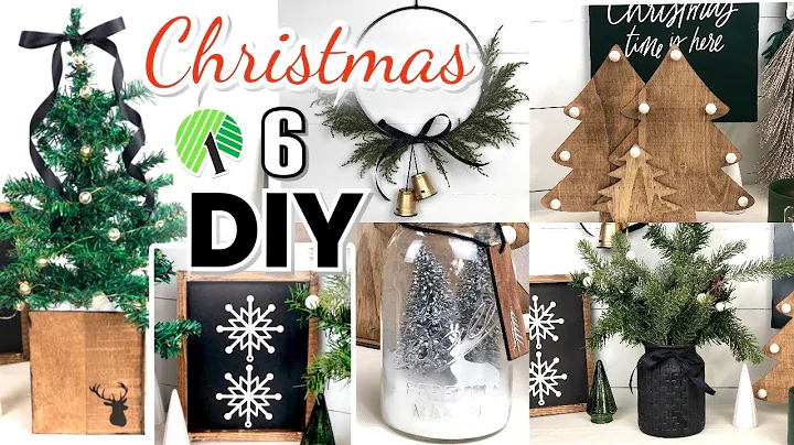 HIGH END CHRISTMAS DOLLAR TREE RUSTIC MODERN FARMHOUSE  DIY| $1 home decor ideas 2020🎄dollar store