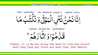 36-12-A Surah Yaseen by Sheikh Mishary Rashid Alafasy. Learn Qur'an 10 minutes per day