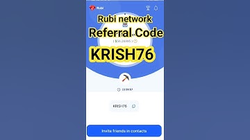 Rubi network referral code | rubi network referral code #rubinetwork #miningapp