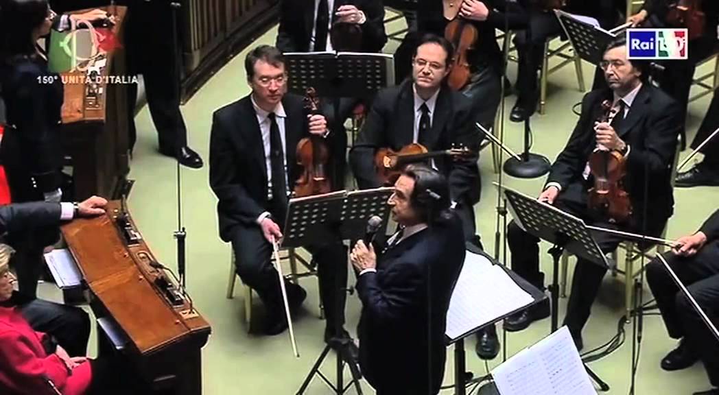Riccardo Muti - Italian National Anthem/Inno di Mameli - Speech in the Italian Parliament
