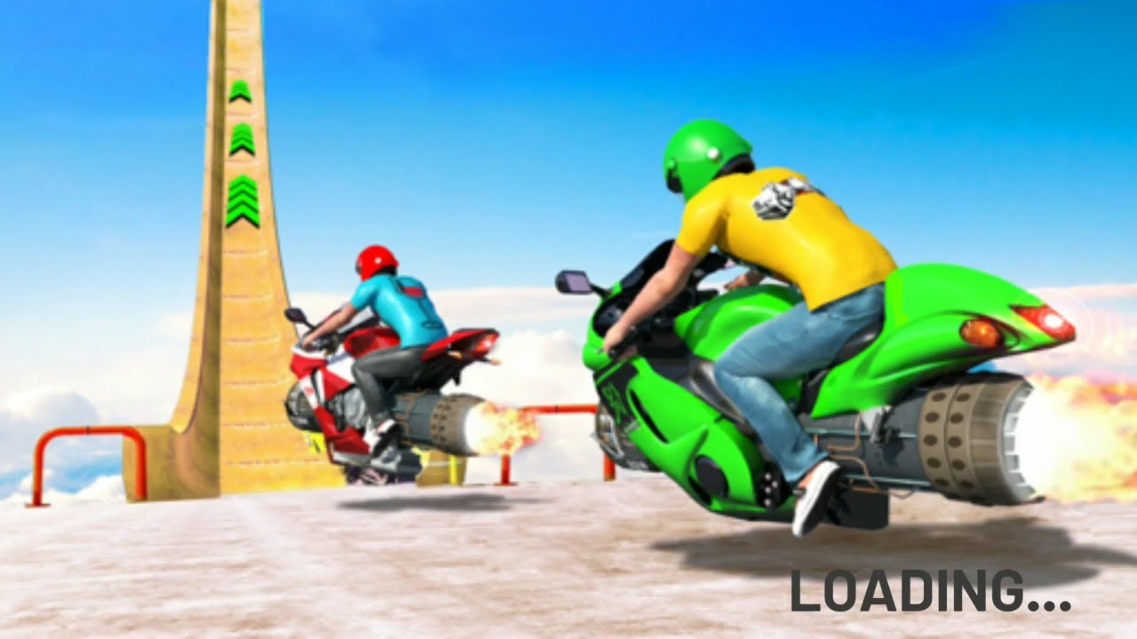 Jet Hover Bike Racing - Mega Ramp Racing Stunts #1 | Jet Hover Hayabusa Bike | Android Gameplay