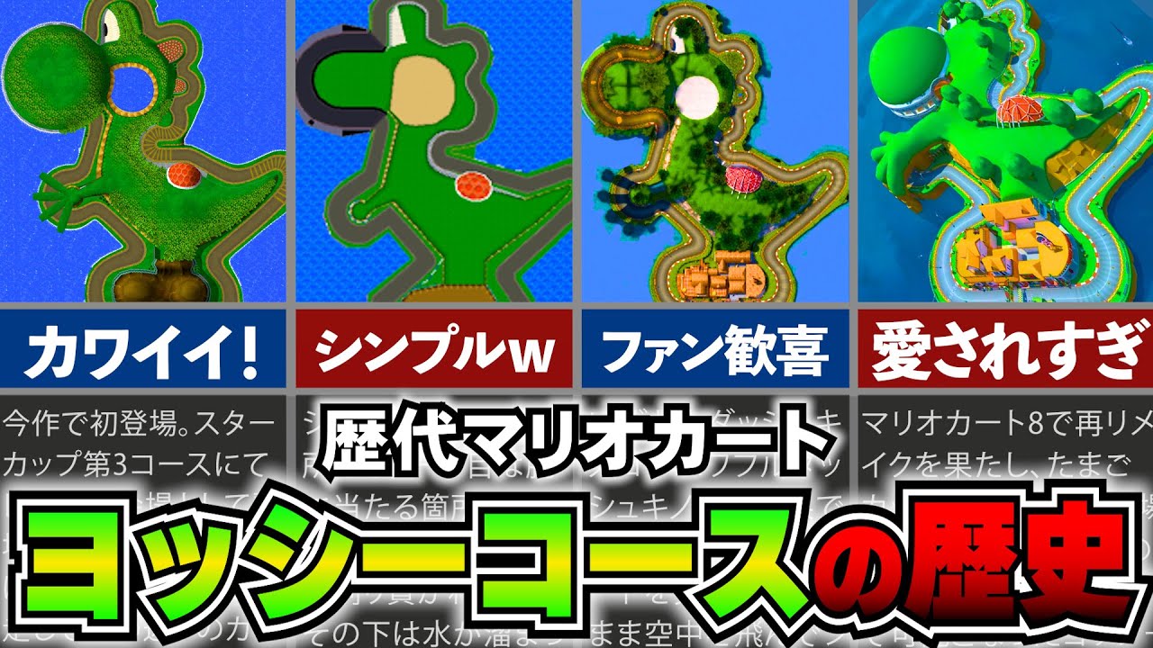 ド*ー様 (動作確認済)(状態悪) 初代　マリオサーキット　ヨッシー　マリオカー 歴代マリカ】ヨッシーサーキット進化しすぎ！ - YouTube