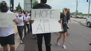 'It Ends Now Charlotte' faith-based peaceful protest in uptown Charlotte