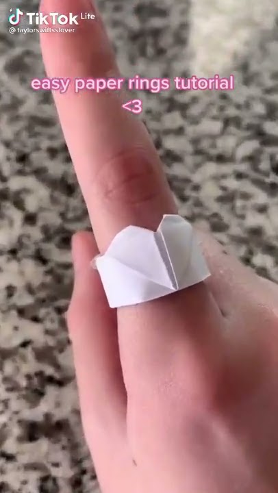 Id marry you with paper rings🤭 #taylorswift #paperrings #fyp #foryou... |  TikTok