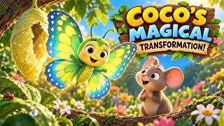 Coco the Little Caterpillar 🐛🦋 | A Magical Butterfly Adventure | Kids Story