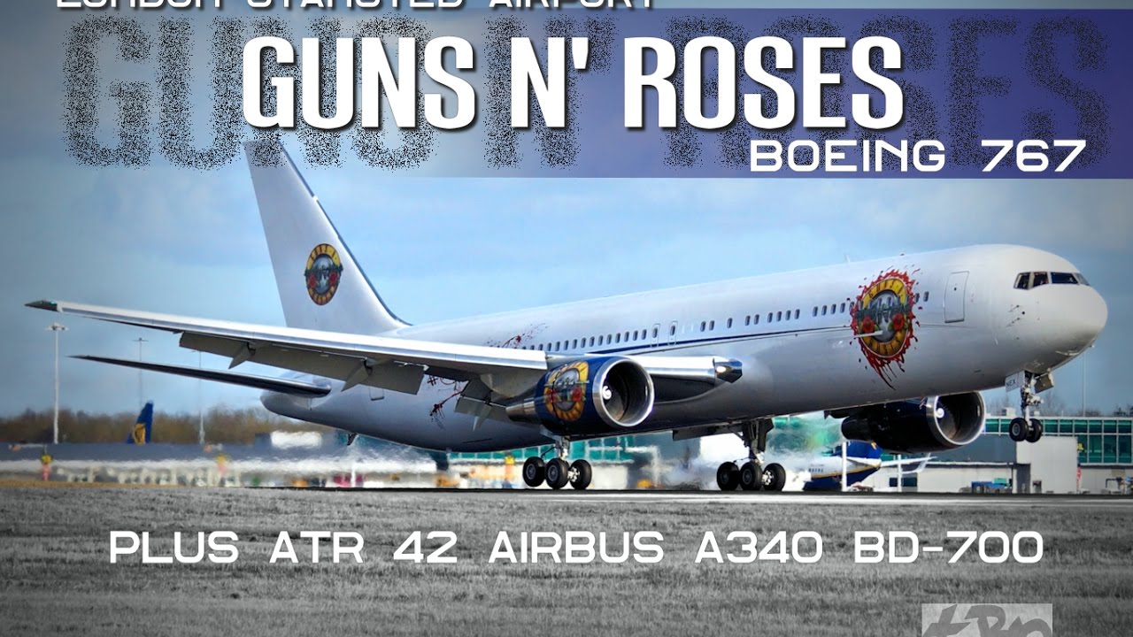 guns n roses tour plane
