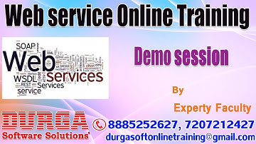 Demo on Web Service online training in DURGASOFT by Expert Faculty!!!