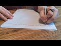 ASMR left-handed writing a letter with fineliner, no talking