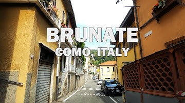 Brunate, Como, Italy - Driving Tour 4K