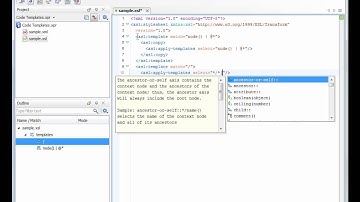 Code Templates in Oxygen XML Editor 13.1