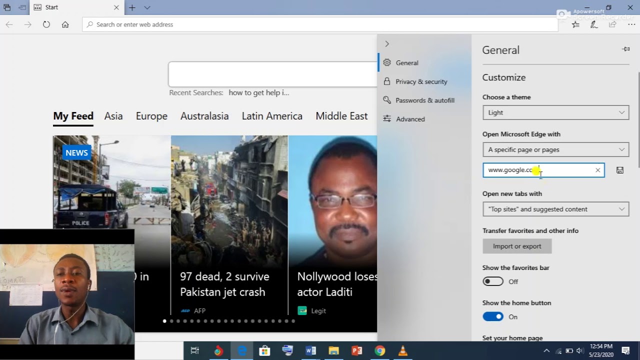 HOW TO CUSTOMIZE YOUR MICROSOFT EDGE BROWSER by Yeboah Agyabeng UCC PRY ...