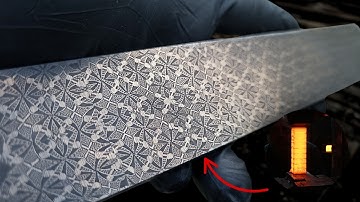 Forging a MOSAIC DAMASCUS Knife – My Most Beautiful Pattern Yet!