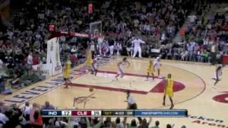 LeBron James steal and dunk the alley oop assist of  Mo Williams vs Indiana Pacers