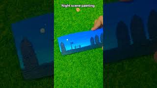 Night scene painting 🎨✨ #art # viral #painting