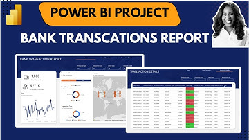 Power BI Project: BANK TRANSACTIONS REPORT | Power BI Dashboard Tutorial