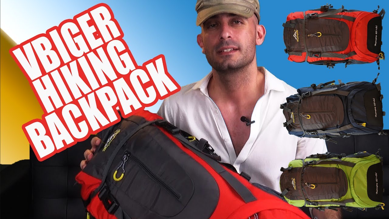 Checking cool VBIGER 65+5L hiking backpack - YouTube