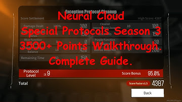[Neural Cloud] Special Exception Protocols Season 3 3500+ Points Clear Guide. 4387 Score Walkthrough