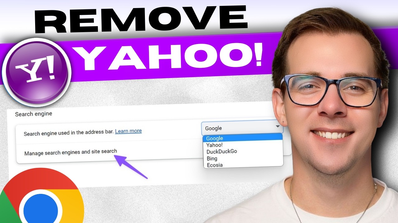 How To Remove Yahoo Search On Google Chrome - YouTube