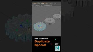 Speed Up Your Workflow: Master Duplicate Special in Maya! #shorts #howto