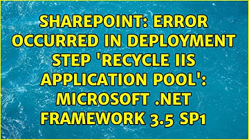 Error occurred in deployment step 