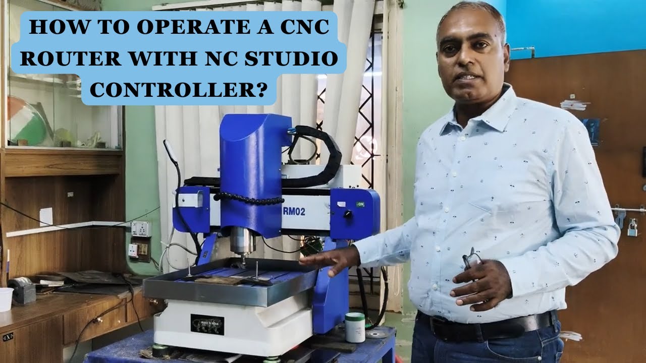 How to Operate A CNC Router with NC Studio Controller? - YouTube