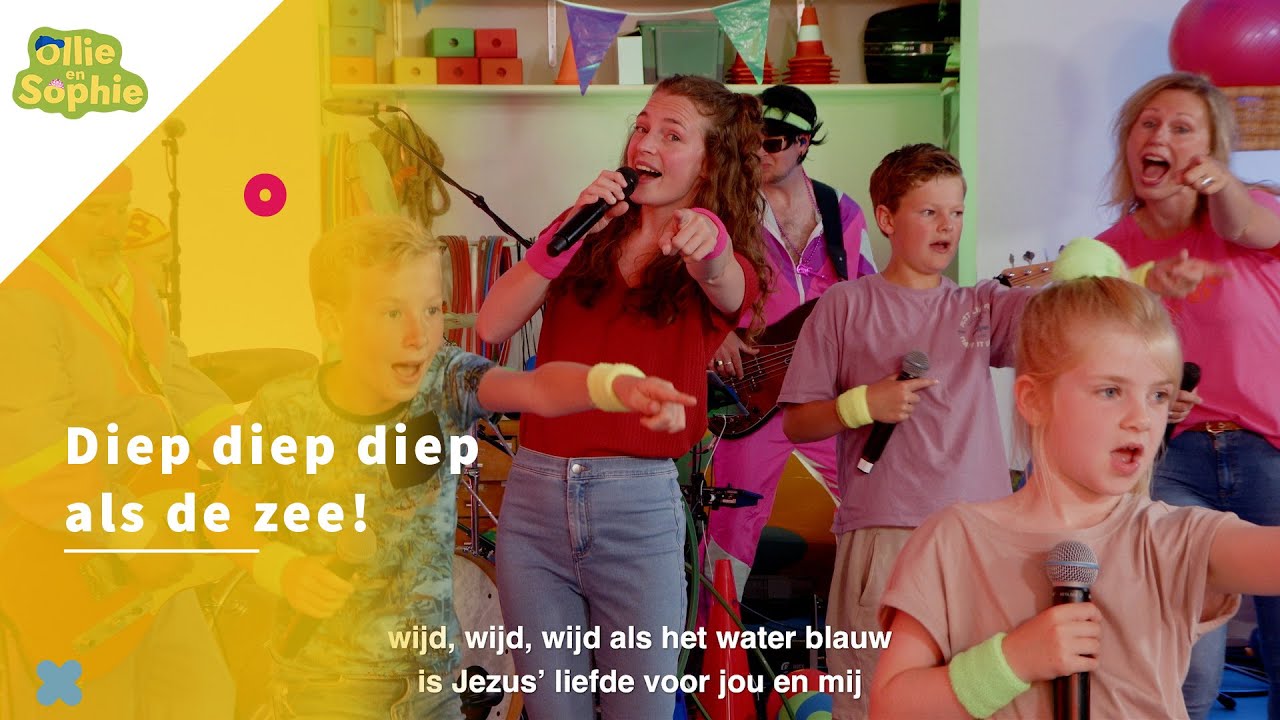 Diep diep diep als de zee | zing je mee?! | kids worship | Ollie en