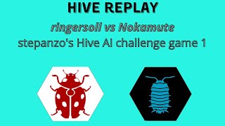 Hive Liveplay - ringersoll vs Nokamute (AI at Mzinga) - game 1 screenshot 5