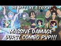 Kyo, Eastin & Festival Merlin MASSIVE DAMAGE Combo SPANKS PVP - Seven Deadly Sins: Grand Cross