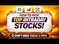 Intraday Ke liye STOCKS kaise FIND kare(Step By Step Guide)