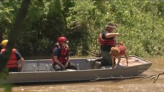 Rescue crews searching for man swept downstream in Hocking River