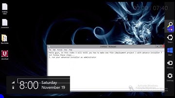 How to make exe file of c# application deployment project with advanced installer