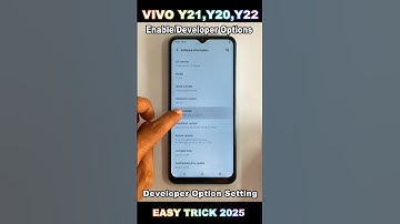 How to Use Developer Option in Vivo Y21 ,Y20 ,Y22 🔥Developer Options Settings not showing 2025