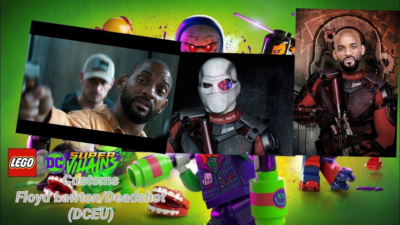 (FOR KIDS) LEGO DC Super Villains customs Floyd Lawton/Deadshot (DCEU)
