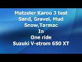 Metzeler Karoo 3 test in Suzuki V-strom 650 XT