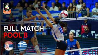 LIVE | Serbia vs. Greece | CEV Trendyol EuroVolley 2026 | Women | Pool B