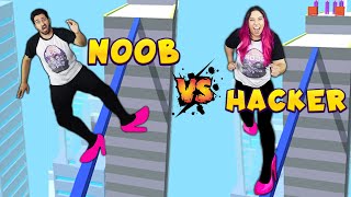 CORRIDA DE SALTO ALTO - NOOB vs HACKER no High Heels screenshot 2